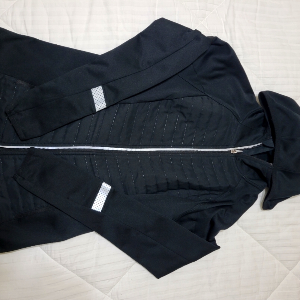 Women's XS Champion DuoDry hooded running jacket